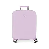valise cabine enso annie violet 40x55x20 cm abs rigide fermeture tsa intégrée 37l 2.74 kgs 4 double roues bagage main extensible