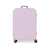 valise enso annie medium violet 48x70x28 cm abs rigide fermeture tsa intégrée 79l 4,32 kg 4 roulettes doubles