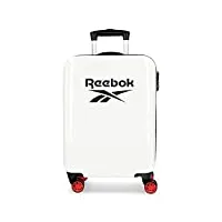 reebok maveryck cabine valise rouge 38x55x20 cms rigide abs serrure latérale à combinaison 34l 2.86 kgs 4 double roues bagage à main