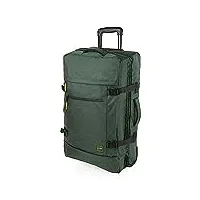 jaslen - valise souple à roulettes. sac voyage roulette - valise souple. sac de voyage à roulettes résistant et léger - valise grande taille. grande valise 101570, kaki
