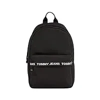 tommy jeans homme sac à dos essential dome bagage cabine, multicolore (black), taille unique