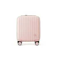 get lost valise cabine,coffre rigide pour pc, sac pivotant de 14 pouces avec 4 roues, adapté aux voyages et aux vacances.