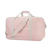 narwey sac de voyage bagage cabine grande pliable sac valise sac weekend sac de sport pour homme femme 85l(rose)