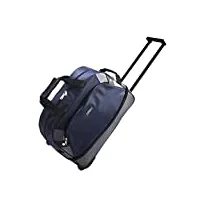 aditam zhangqiang sacs de voyage bagage à main avec roulettes trolley weekend purse (color : blue, size : 50 * 25 * 35cm) double the comfort
