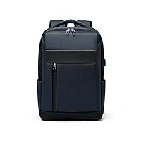 sefax sac à dos de voyage for ordinateur portable, sac antivol résistant à l'eau avec port de chargement usb, sac d'ordinateur de 15,6 pouces (color : blue)