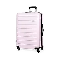 pierre cardin valise rigide voyager de 71.1 cm – bagage de voyage avec 4 roues pivotantes,poignée télescopique,valises pesant 4.1 kg – valise de voyage de 70 cm (gris clair, l, ensemble de bagages