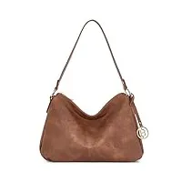 bostanten sacs à main femmes, designer tote bag leather hobo bag elegant sac cabas pour femmes retro shoulder bags, marron