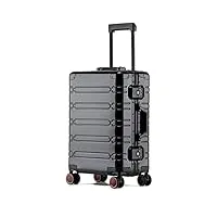 olotu difficile bagages de cabine de luxe légers avec roues résistance à l'abrasion all-aluminum magnesium alloy trolley case bagages d'affaires extensible