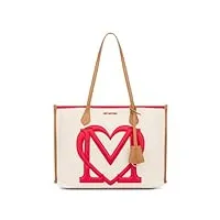 love moschino sporty love cabas beige/rouge