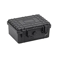 vidaxl valise de vol portable noir 24x19x11 cm pp