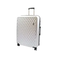 a1 fashion goods valise légère à coque rigide à 8 roues - argenté, argenté., large | 77x52x33cm,103l,4.4kg, bagage à roulettes hradside