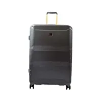 house of leather valise de voyage extensible solide à 8 roulettes florence, charbon, large: 77 x 50 x 32/36cm,4.6kg, bagages rigides avec roulettes pivotantes