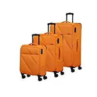 american tourister sun break lot de 3 valises orange (orange), taille unique, ensemble de bagages