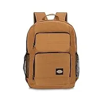 dickies tradesman sac à dos extra large avec logo résistant à l'eau pour voyage pour ordinateur portable de 15,6", marron canard, sacs à dos daypack