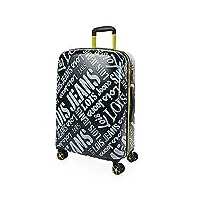 lois - valise moyenne - valise rigide. valise a roulette. valise soute avion - valise de voyage résistante en polycarbonate - valise ultra légère, cadenas à combinaison 171560, noir/gris