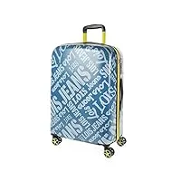 lois - valise moyenne - valise rigide. valise a roulette. valise soute avion - valise de voyage résistante en polycarbonate - valise ultra légère, cadenas à combinaison 171560, denim bleu-gris