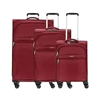 d & n travel line 9104 4 roulettes set de valises 3 pièces