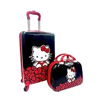 fast forward valise à roulettes rigide pour enfant 50,8 cm, multicolore, carry-on 20", hello kitty