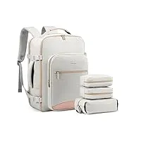 lovevook sac à dos de voyage femme, 40l cabine avion bagage backpack travel ryanair, imperméable sac ordinateur portable 17 pouces valise de randonnée affaires travail