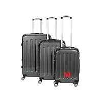 invida glüückskind lot de 3 valises à roulettes pc/abs pour enfant individuel ou en lot en 6 couleurs, aspect carbone., m, ensemble de valises à roulettes hartscchalen ou à l'unité
