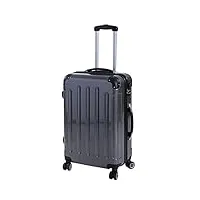 invida lot de 3 valises à roulettes en plastique abs ou en 6 couleurs, anthracite, xl, ensemble de chariots hartscchalen ou individuels