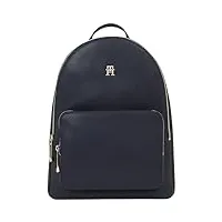 tommy hilfiger th essential sc backpack corp aw0aw15710, sacs à dos femme, bleu (space blue), os