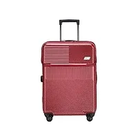 bagages multifonctions bagages cabine à ouverture avant bon rangement trolley valise femme valise homme (color : red, size : 20")