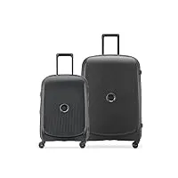 delsey paris - belmont plus - set de 2 valises rigides - noir
