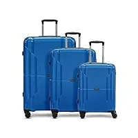 redolz essentials 06 set de valises à coque dure 3 pièces | en polypropylène léger de haute qualité | 4 roulettes doubles pour femmes & hommes
