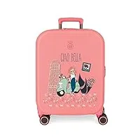 enso ciao bella valise cabine rose 40x55x20 cms abs rigide fermeture tsa intégrée 37l 3,22 kgs 4 roues doubles bagage à main