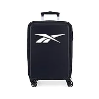 valise cabine reebok portland bleu 38x55x20 cms rigide abs serrure latérale à combinaison 34l 2 kgs 4 double roues bagage à main