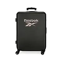 valise reebok beverly medium noir 48x68x26 cms rigide abs serrure latérale à combinaison 70l 3 kgs 4 roues