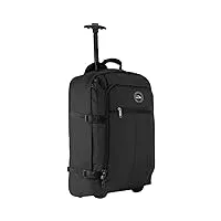 cabin max metz sac à dos de voyage, 55x40x20 cm, sac à dos à roulettes bagage à main, bagage à main (55 x 40 x 20 cm, polyester recyclé, 44 l noir)