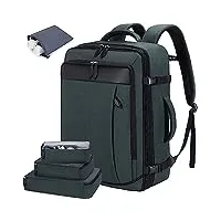 lovevook sac à dos de voyage extensible 35 - 40 l grand sac à dos pour ordinateur portable de 17" - pour homme et femme - convient aux voyages en avion.