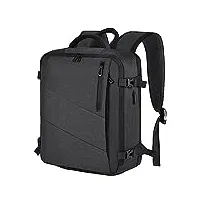 leyrica sac a dos cabine 45x36x20 pour easyjet bagage avion sac de voyage valise à main sac cabine imperméable sac de sport sac d’école sac de travail (gris)