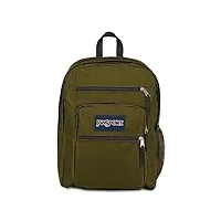 jansport big student, grand sac à dos, 56 l, 43 x 33 x 25 cm, 15in laptop compartment, army green