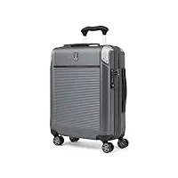 travelpro valise cabine rigide platinum elite 4 roues 55x40x20 cm, extensible 39l, gris vintage. bagage rigide pratique et élégant, roulettes pivotantes