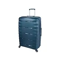 a1 fashion goods arcturus bagages à roulettes 8 roulettes extensibles rigides valise tsa lock sacs de voyage, vert, large | 76x52x30/5cm/ 4.40kg, 103+17l, valise
