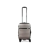 bugatti corium valise rigide 56x38x21,5cm - 30l, 4 roues, combinaison tsa, champagne