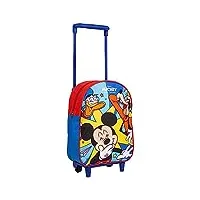 disney mickey mouse sac à dos à roulettes pour garçons, sac d'école mickey pluto et donald design, sac à dos de voyage, cadeau pour enfants