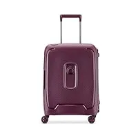 delsey paris - moncey - valise cabine rigide slim matière recyclée et recyclable - 55x40x20 cm - 36 litres - xs - violet