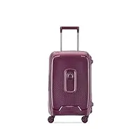 delsey paris - moncey - valise cabine rigide matière recyclée et recyclable - 55x35x25 cm - 38 litres - s - violet
