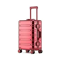 zumaha silencieux bagages de cabine de luxe légers avec roues résistance à l'abrasion all-aluminum magnesium alloy trolley case bagages d'affaires lisse