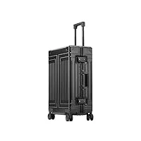 plbse bagage de voyage à roue à cardan en alliage d'aluminium (color : svart, size : 20")