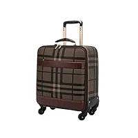 sukori valise business leather suitcase male trolley case 20-inch check-in case female password box luggage mala de