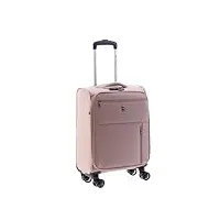 gladiator valise cabine extensible 4r, polyester, arctic, rosé, de mano, valise extensible, souple et roulettes pivotantes.