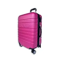 little marcel - valise 65cm - valise rigide abs - fushia