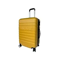 little marcel valise grande taille 75 cm rigide abs jaune