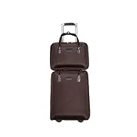 halahai valise bagage ensembles de bagages 2 pièces en nylon À rayures de 20 pouces avec serrure À combinaison antivol bagage cabine valise de voyage (color : i, size : 2-piece)
