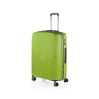 jaslen - valise grande taille rigide 4 roulettes - résistante valise grande taille xxl légère - valise soute avion de voyage résistante en matériau pp. combinaison tsa, pistache